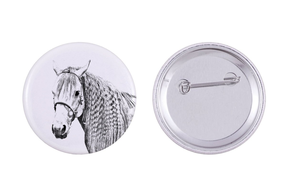 Koń Azteca - ozdoba koszuli, przypinka do torby, idealny prezent z możliwościa dodanie swojej grafiki marki Art-Dog