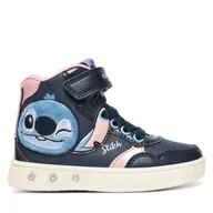 Buty dla dziewczynek - Sneakersy Geox J Skylin J568WH 0BCKN C0694 M Granatowy - miniaturka - grafika 1