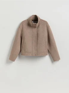 Reserved - Kurtka handmade z wełną - beżowy - Moda i Uroda OUTLET - miniaturka - grafika 1