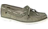 Mokasyny damskie - Mokasyny Nessi ST.22172 Szary W3 - NESSI - miniaturka - grafika 1