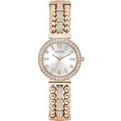 Zegarki damskie - Różowozłoty zegarek damski Guess Gala z bransoletką GW0401L3 - miniaturka - grafika 1