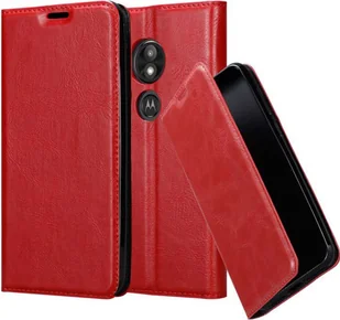 Etui Cadorabo do Motorola MOTO E5 PLAY pokrowiec ochronny w kolorze czerwonym etui na telefon komórkowy pokrowiec z magnetycznym zamknięciem - Etui i futerały do telefonów - miniaturka - grafika 1