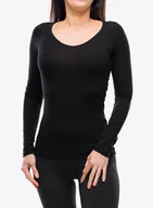Bluzki damskie - Bluza damska Icebreaker Siren L/S Sweetheart - black - miniaturka - grafika 1