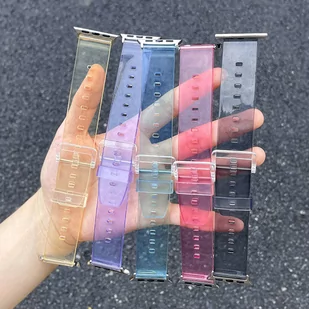 Strap Light silikonowa opaska pasek bransoleta bransoletka do zegarka Watch 6 / 5 / 4 / 3 / 2 (44mm / 42mm) czerwony - Etui i futerały do telefonów - miniaturka - grafika 4