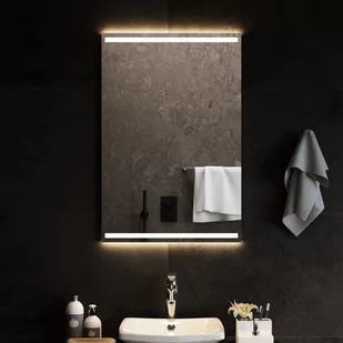 vidaXL Lustro łazienkowe z LED, 60x90 cm - Lustra - miniaturka - grafika 1