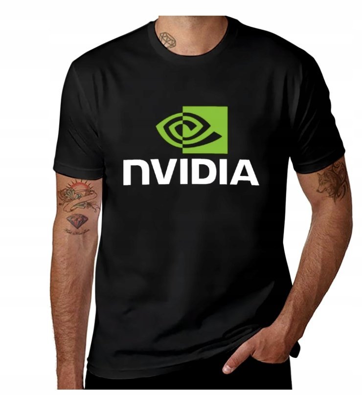 KOSZULKA Z NADRUKIEM MĘSKA ŚMIESZNA T-SHIRT NVIDIA KOMPUTER r. L #3