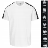 Koszulki męskie - Koszulka męska TSHIRT krótki rękaw PIT BULL TAPE NUGGET PITBULL biała 3XL - miniaturka - grafika 1