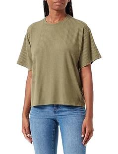 PIECES Damska koszulka Pckylie SS Oversized Tee Noos, Deep Lichen Green, L - Koszulki i topy damskie - miniaturka - grafika 1