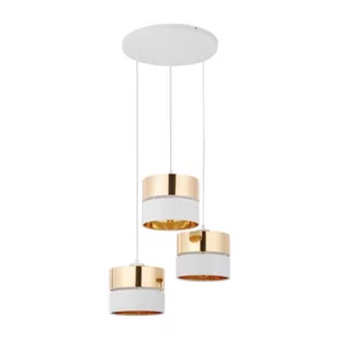 Hilton lampa wisząca 3-punktowa biała/złota 4774 - Lampy sufitowe - miniaturka - grafika 1