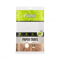 AKU Tacki papierowe okrągłe Piknik (20 sztuk) - Akcesoria do grilla - miniaturka - grafika 1