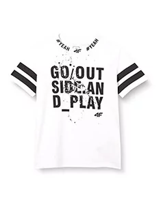 4F T-shirt chłopięcy 122-164) HJL20-JTSM012-10S - Koszulki dla chłopców - miniaturka - grafika 1