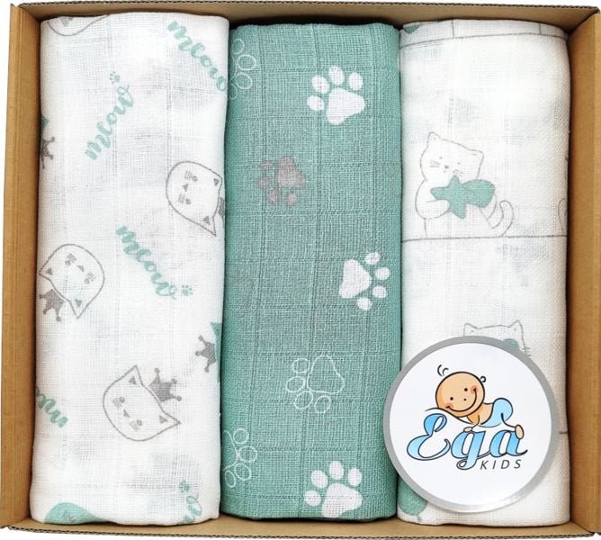 EgaKids Duże Tetrowe Pieluchy PREMIUM 70x80cm Kolorowe 3szt.