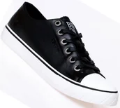 Trampki damskie - Trampki BIG STAR CZARNE ekoskóra EE174072 r42 - Big Star - miniaturka - grafika 1