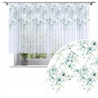 Firany - FIRANA GOTOWA WOAL 300X130 BARWIONA WZÓR NA ŻABKI TAŚMIE FIRANY 073 - miniaturka - grafika 1