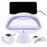Lampy UV do paznokci - Lampa do paznokci dual LED UV manicure do hybryd akrylożeli X16 MAX 258W - miniaturka - grafika 1