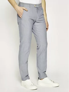 Spodnie męskie - Joop! Spodnie materiałowe 17 Jt-18Hank-W 30020071 Niebieski Slim Fit - grafika 1
