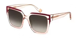 Okulary przeciwsłoneczne - Furla Okulary damskie, Shiny Transp.peach, 55 - grafika 1