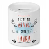 Skarbonki - Skarbonka 330 ml Dla Weroniki Córki Dziecka z Nadrukiem ze Zdjęciem + Opakowanie na prezent (wzór 01) - miniaturka - grafika 1