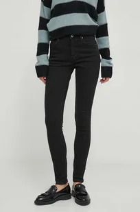Pepe Jeans jeansy damskie kolor czarny - Spodnie damskie - miniaturka - grafika 1