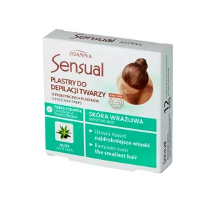 SENSUAL SENSUAL PLASTRY DO DEPILACJI TWARZY ALOES SKÓRA WRAŻLIWA - Depilacja - miniaturka - grafika 1