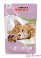 Mokra karma dla kotów - SUPER BENEK Saszetka dla młodych kotów jagnięcina i indyk w galarecie 100g - miniaturka - grafika 1