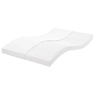 vidaXL Materac piankowy, biały 140x220 cm, 7-strefowy, twardość 20 ILD - Materace - miniaturka - grafika 1