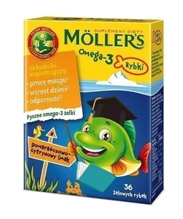 Omega Pharma Mollers 3 rybki x 36 żel.sm.pom.-cyt - Żele i maści lecznicze - miniaturka - grafika 1