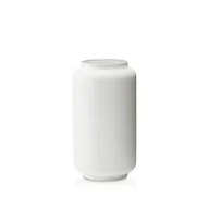 Wazony i flakony - Wazon szklany ryflowany white form - miniaturka - grafika 1
