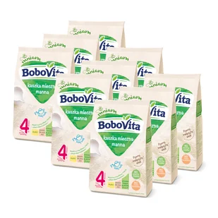 BoboVita Kaszka mleczna manna po 4 miesiącu ZESTAW 9 x 230 g - Kaszki dla dzieci - miniaturka - grafika 1