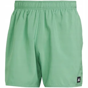 Spodenki kąpielowe męskie adidas Solid CLX Short-Length zielone IR6222 2XL - Kąpielówki męskie - miniaturka - grafika 1