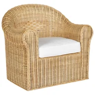 Fotele i krzesła ogrodowe - Krzesło ogrodowe Rattan Naturalny LIVADEIA - miniaturka - grafika 1