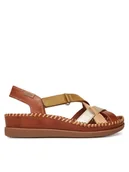 Sandały damskie - Pikolinos Sandały W8K-0741C2 Brązowy - miniaturka - grafika 1