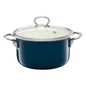 Garnki - Garnek emaliowany okuwany Plus 16 cm EMALIA OLKUSZ - miniaturka - grafika 1