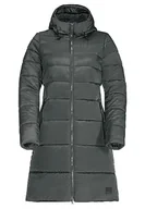 Płaszcze damskie - Jack Wolfskin EISBACH COAT W, Płaszcz outdoorowy Kobiety, slate green, XL - miniaturka - grafika 1