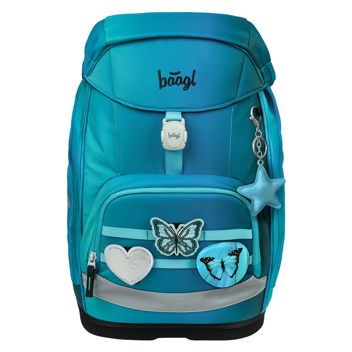BAAGL Plecak Szkolny Ergonomiczny Airy Plus Motyl GROW 25L Niebieski