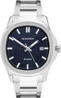 Zegarki męskie - Zegarek męski Sekonda 30275 srebrny - miniaturka - grafika 1