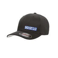 Baseball, krykiet, palant - Czapka męska baseballowa Sparco FLEXFIT czarna - miniaturka - grafika 1