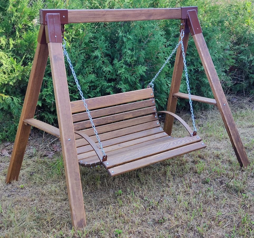 Elior Huśtawka ogrodowa dla dzieci Magis 5X - orzech