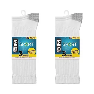 Dim Skarpety męskie Ecodim Sport Wstrząsoodporne x6, biały, 40/45 EU - Skarpetki męskie - miniaturka - grafika 1