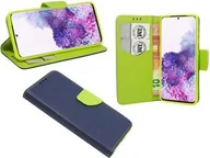 Etui i futerały do telefonów - cofi1453® Etui Book "Fancy" kompatybilne z SAMSUNG GALAXY S20 (G980F) etui na telefon z funkcją podstawki, miejsce na karty niebiesko-zielone - miniaturka - grafika 1