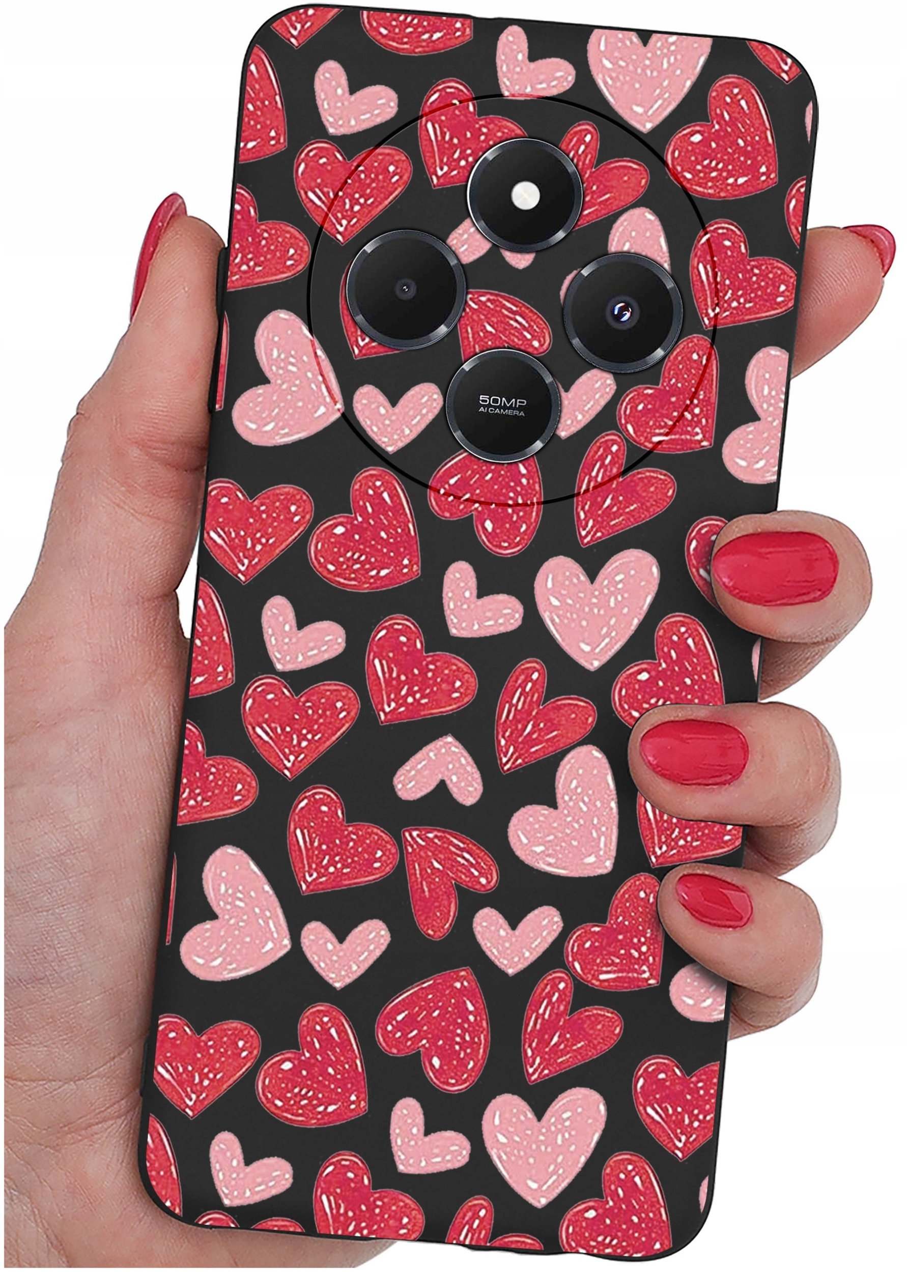 Etui do Xiaomi Redmi 14C WZORYSILIKONOWE MATT CASE + SZKŁO 9H