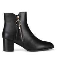 Botki damskie - Botki MEXX MX/006C-WYL Czarny - miniaturka - grafika 1