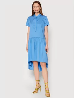 Sukienki - Rinascimento Sukienka codzienna CFC0103381003 Niebieski Regular Fit - grafika 1