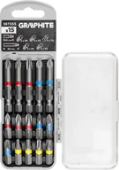 Bity - Zestaw bitów PH2x2, PH3, PZ2x2 x 50 mm, PH1/2/3, PZ1/2/3, TX10/20/25/30 x 25 mm, 15 szt. - miniaturka - grafika 1
