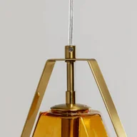 Lampy sufitowe - Lampa wisząca Kare Diamond Fever, kolor mosiądz, 1-punktowa - miniaturka - grafika 1