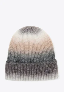 Czapka zimowa damska w stylu ombre szaro - beżowa - Czapki damskie Czapka zimowa damska w stylu ombre szaro - beżowa - Czapki damskie - miniaturka - grafika 1
