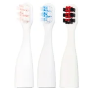 Końcówki do szczoteczek elektrycznych - Vitammy SMILE zestaw I Końcówki do szczoteczki miś polarny czarny kot pies) 3 szt TOW016935 - miniaturka - grafika 1