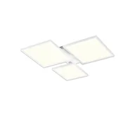Lampy sufitowe - Top Light - LED Ściemnialny żyrandol natynkowy LED/50W/230V 3000-6500K biała + + +pilot - miniaturka - grafika 1