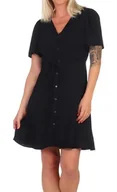 Sukienki - Bestseller A/S Damska sukienka Vmalba Ss Short Dress WVN Noos, czarny, L - miniaturka - grafika 1