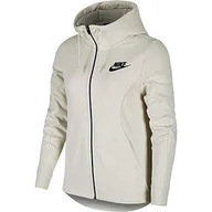 Bluzy damskie - Nike Damska bluza z kapturem Advance 15 Full-Zip, Light Bone/Black, S - miniaturka - grafika 1